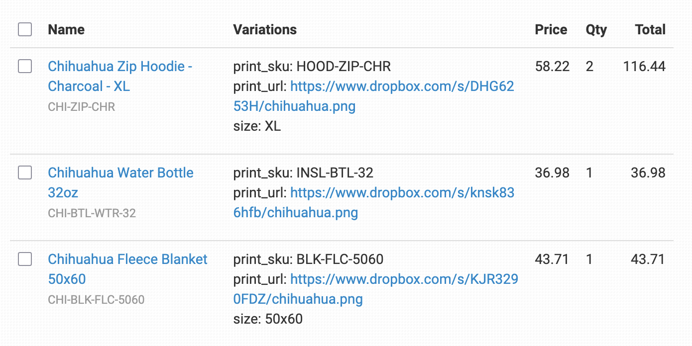 Screenshot of the Order Desk app