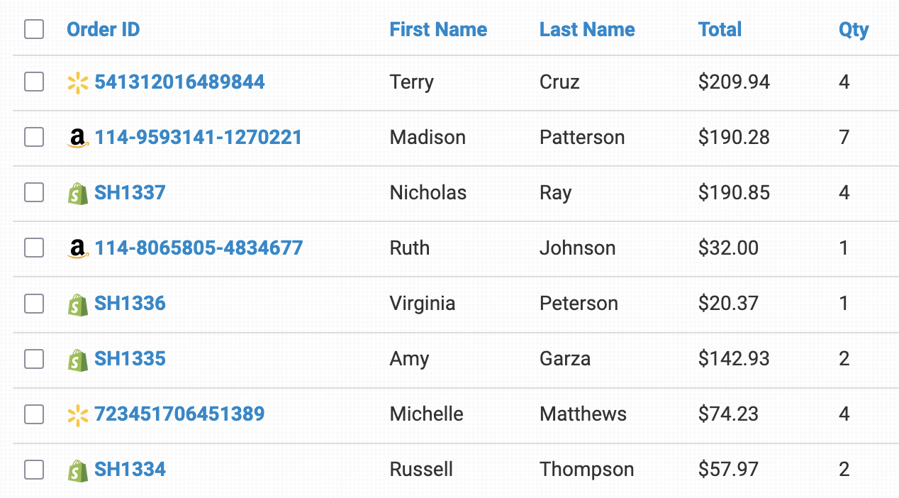 Screenshot of the Order Desk app